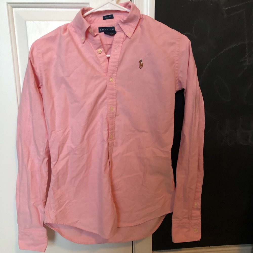 Pink Ralph Lauren Women’s Oxford